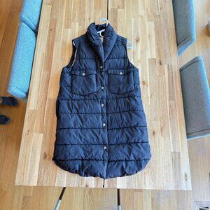 Nümph Gray Long Puffer Vest EU 36